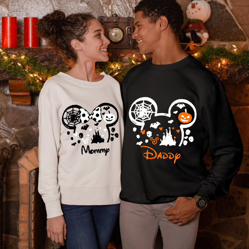 Halloween Disney Matching Sweatshirt, Spooky Hubby Wifey Tee