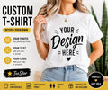 Custom Photo Logo Text T-Shirt: Design Your Own Unisex Printed Apparel