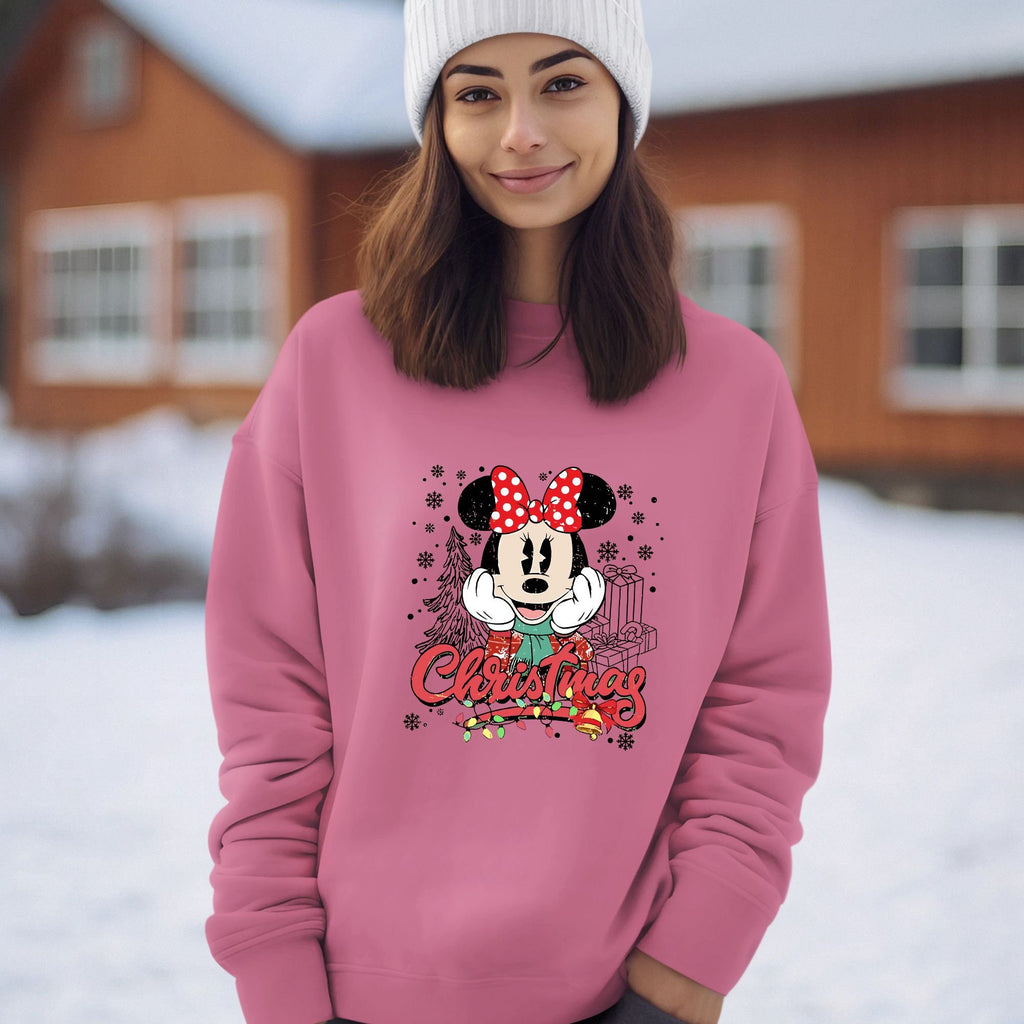 Mickey & Minnie Mouse Christmas Couple Hoodie, Matching Disney Sweatshirt