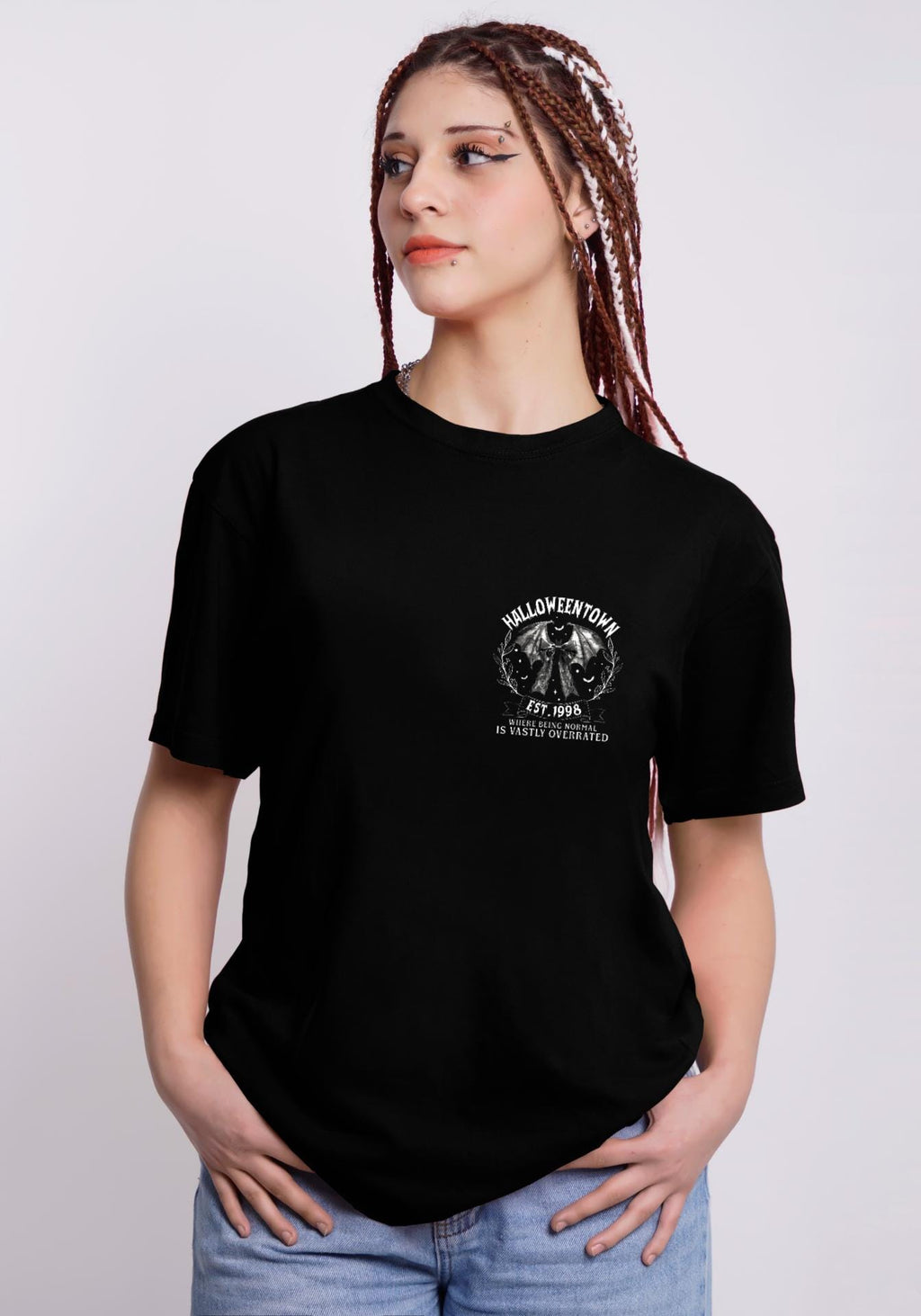 Halloweentown Est 1998 T-Shirt, Gothic Halloween Shirt, Back Design