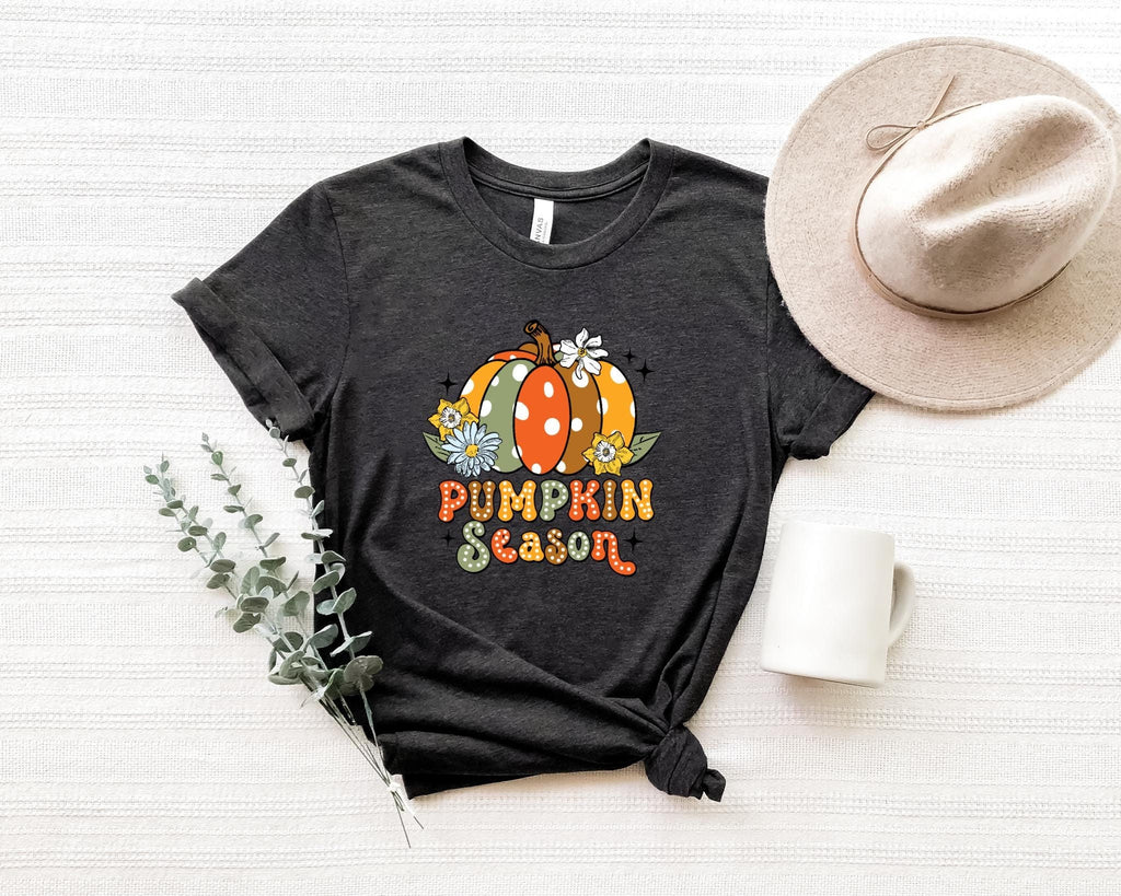 Pumpkin Season Graphic T-Shirt, Autumn Thanksgiving Shirt