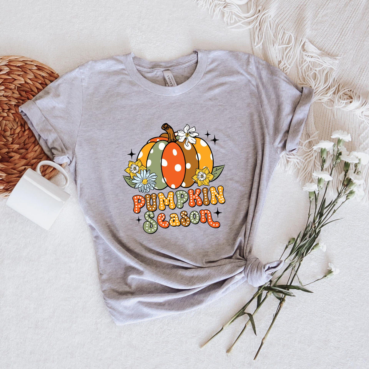 Pumpkin Season Graphic T-Shirt, Autumn Thanksgiving Shirt