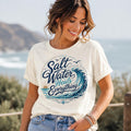 Salt Water Heals Everything Shirt, Ocean Wave Graphic Tee, Beach Vacation Coastal Summer Apparel