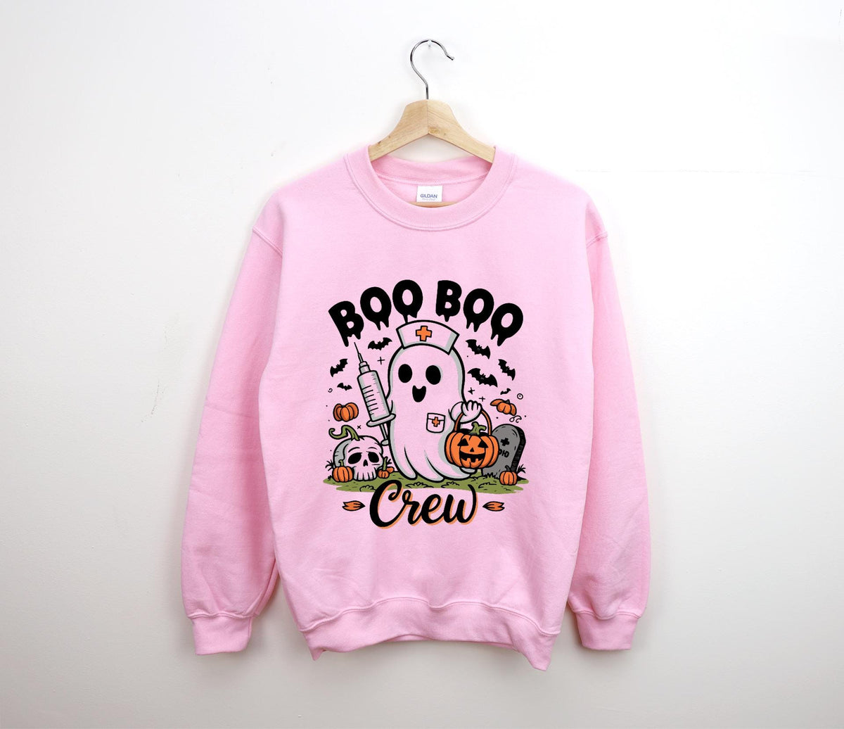 Boo Boo Crew Halloween Hoodie, Nurse Ghost Sweatshirt