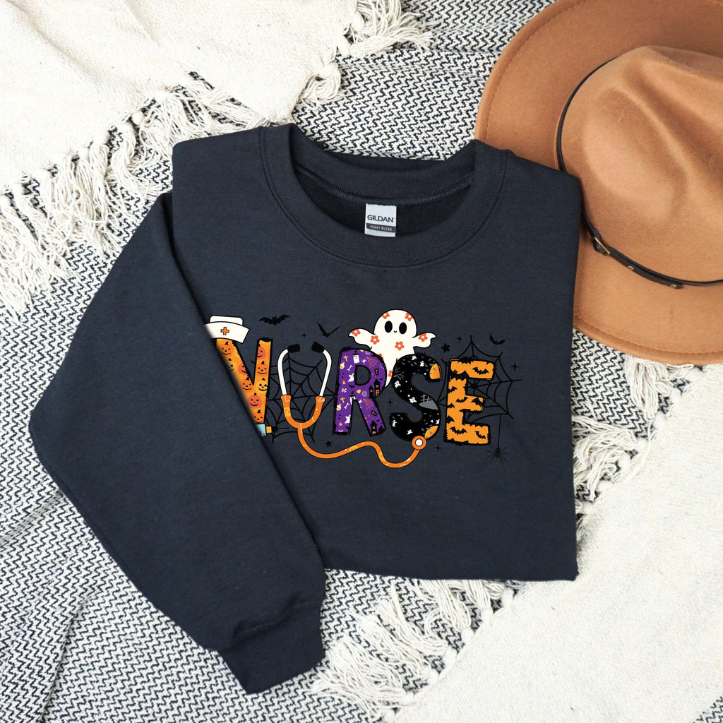 Nurse Halloween Hoodie, Trendy Halloween Sweatshirt