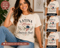 Latina Mom American Heart Shirt, Hispanic Cultural Pride Top