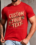 Custom Text T-Shirt, Personalized Graphic Tee, Business Event Uniform, Company Logo