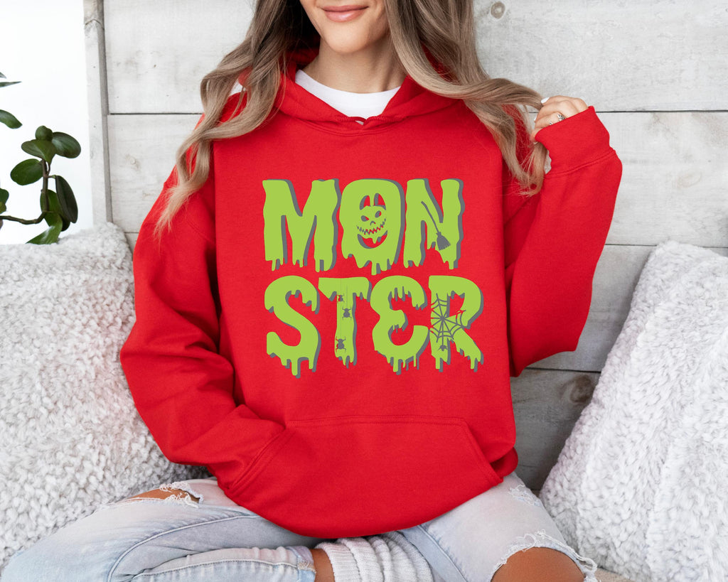 Monster Hoodie, Halloween Hoodies, Halloween Costume, Halloween Gift, Spooky Sweatshirt, Scary Monster Hoodie, Cotton Hoodies