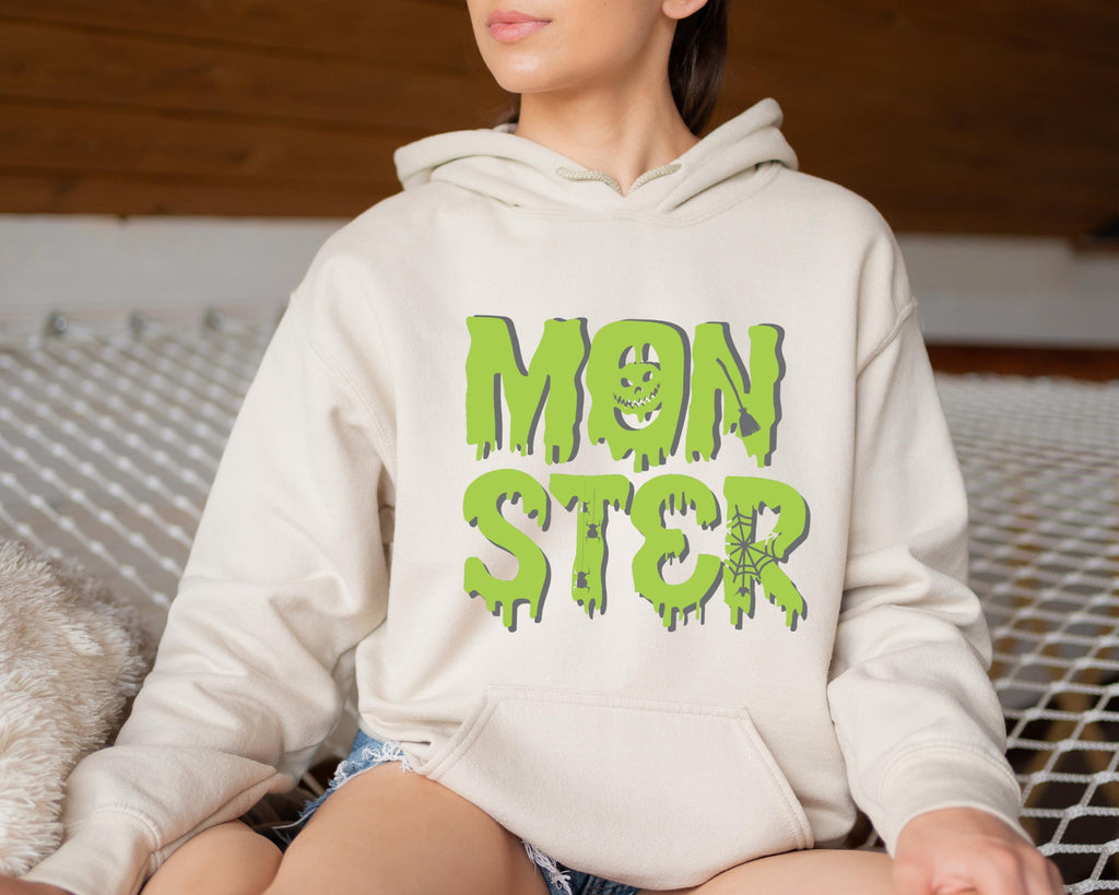 Monster Hoodie, Halloween Hoodies, Halloween Costume, Halloween Gift, Spooky Sweatshirt, Scary Monster Hoodie, Cotton Hoodies