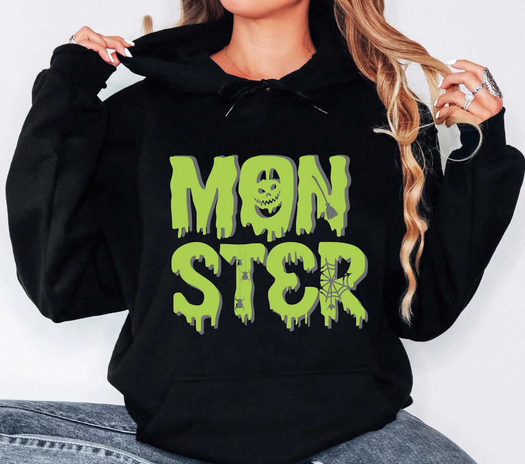 Monster Hoodie, Halloween Hoodies, Halloween Costume, Halloween Gift, Spooky Sweatshirt, Scary Monster Hoodie, Cotton Hoodies