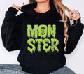 Monster Hoodie, Halloween Hoodies, Halloween Costume, Halloween Gift, Spooky Sweatshirt, Scary Monster Hoodie, Cotton Hoodies