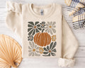 Leopard Pumpkin Sweater, Boho Floral Fall Tee, Retro Fall Shirt, Autumn Vibes Tee, Pumpkin Season, Leopard Pumpkin Tee, Fall Season Sweater