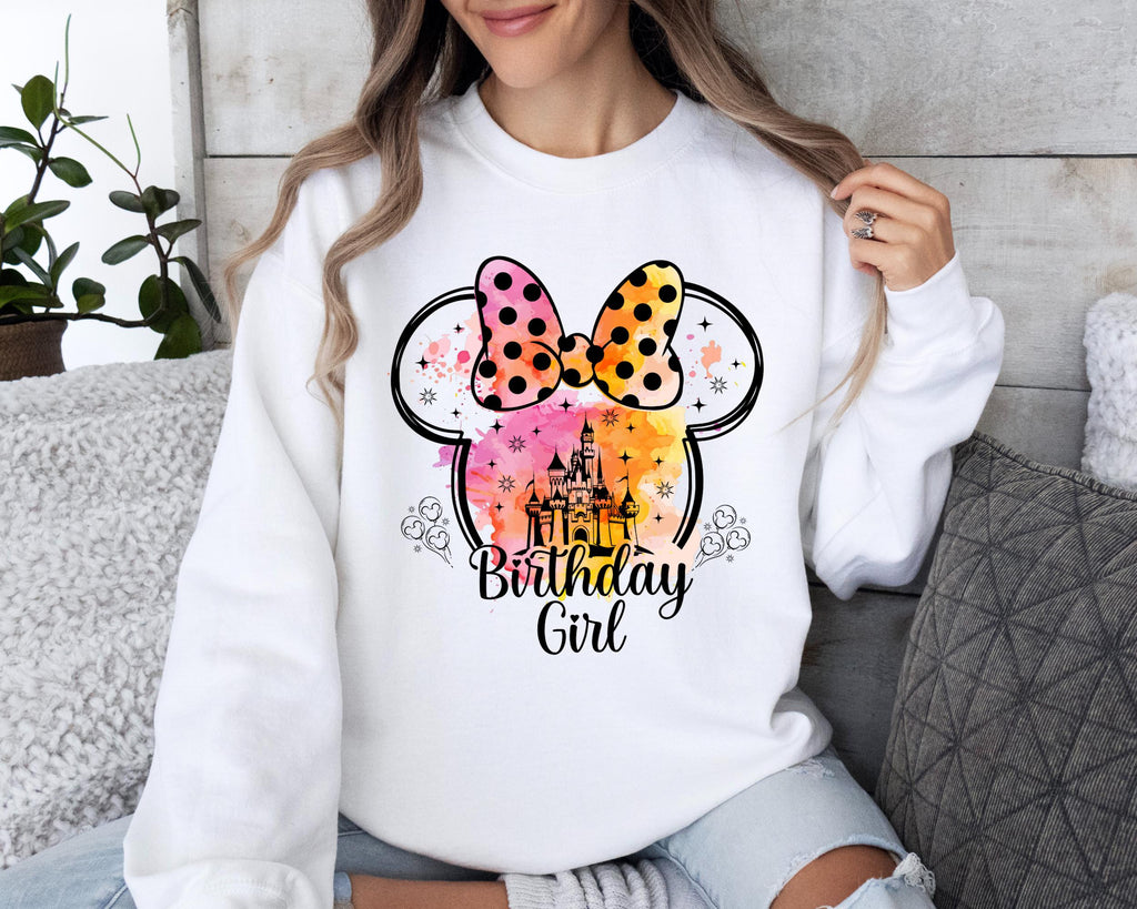 Birthday Girl Sweater, Minnie Birthday Hoodie, Funny Minnie Birthday Sweater, Birthday Girl Sweater, Birthday Gang Tee, Matching Tee