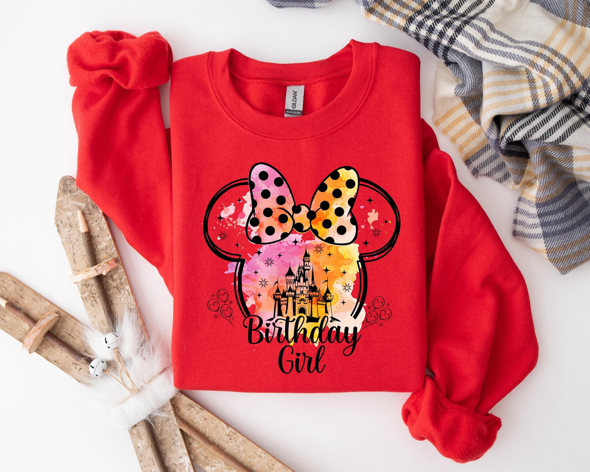 Birthday Girl Sweater, Minnie Birthday Hoodie, Funny Minnie Birthday Sweater, Birthday Girl Sweater, Birthday Gang Tee, Matching Tee