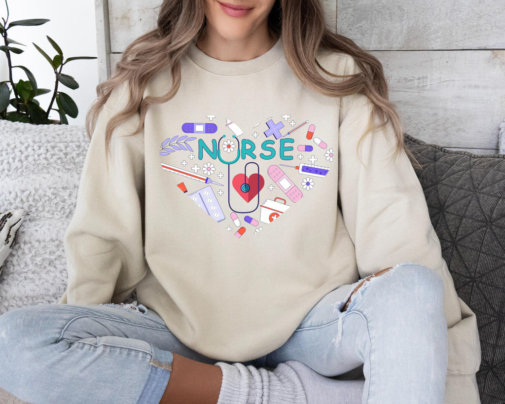 Love Nurse Sweater, Love CNA Sweater, Nurse Tees, Nurse Valentines Day Sweater, Nurse Appreciation Gift, Nurse Gift Idea, Nurses Week Gift