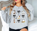 Coquette Halloween Mickey Friends Sweater, Gothic Bow Hoodie, Unisex Halloween Apparel