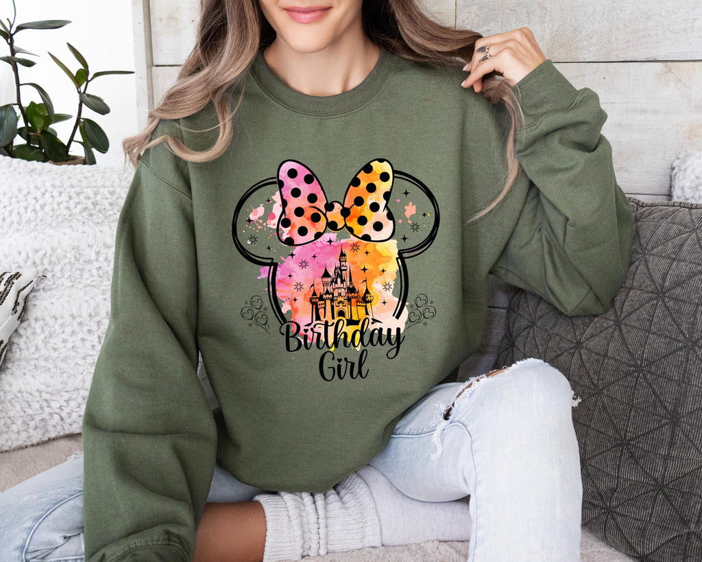 Birthday Girl Sweater, Minnie Birthday Hoodie, Funny Minnie Birthday Sweater, Birthday Girl Sweater, Birthday Gang Tee, Matching Tee