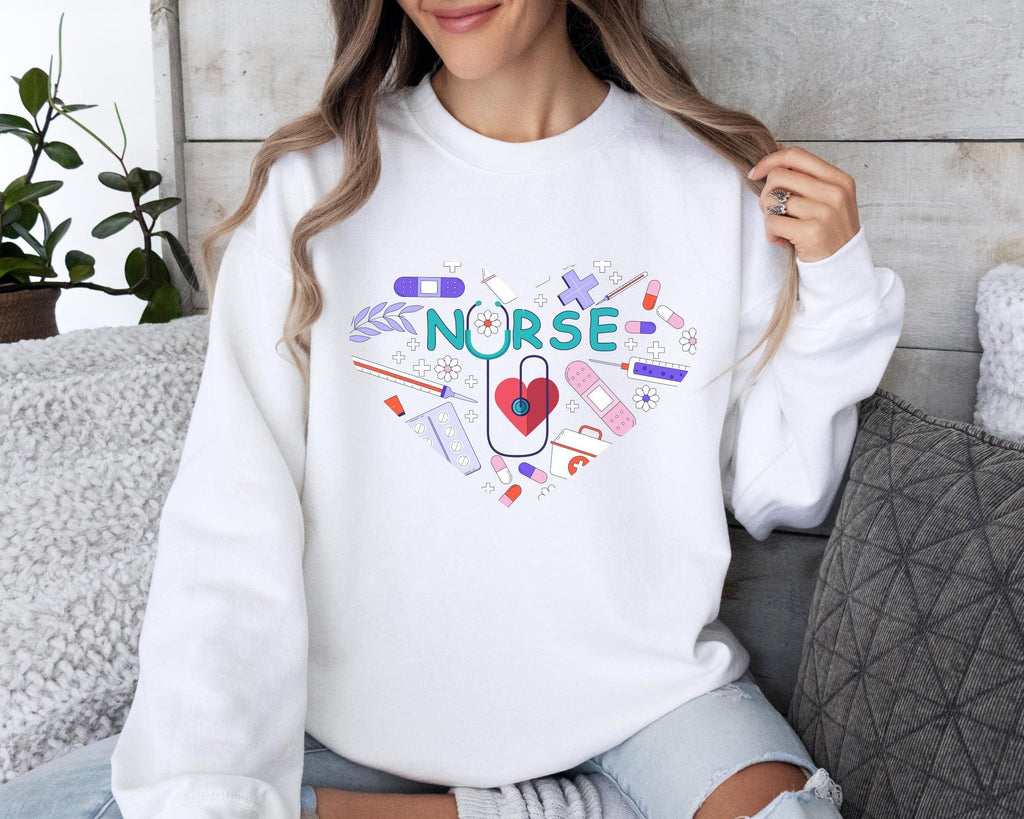 Love Nurse Sweater, Love CNA Sweater, Nurse Tees, Nurse Valentines Day Sweater, Nurse Appreciation Gift, Nurse Gift Idea, Nurses Week Gift