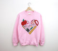 Teacher Heart Sweater, Teacher Sweater, Gift For Teacher, Heart Sweater, Funny Teacher Sweater, Matching Class Shirt, Cotton Sweater