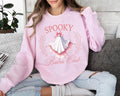 Spooky Club Sweater, Pink Ghost Sweater, Creepy Ghost Tee, Halloween Sweater, Halloween Costume & Gift, Coquette Ghost Sweater, Coquette