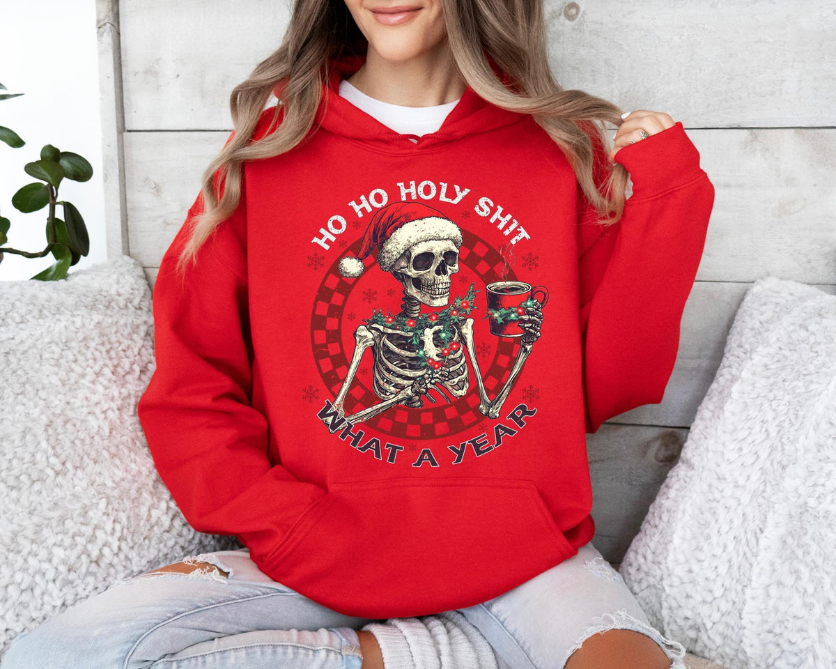 Christmas Hoodie, Funny Christmas Hoodie, Trendy Hoodies For Christmas, Christmas Gift, Skeleton Hoodie