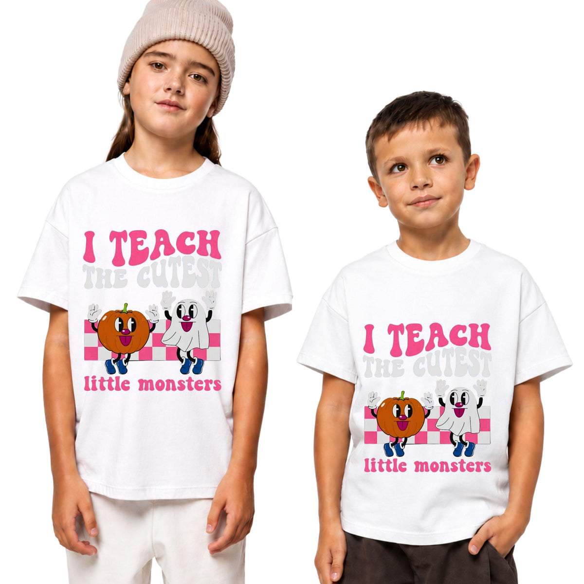 I Teach Little Monsters Tee, Halloween Teacher Shirt, Spooky Classroom Apparel, Fall Gift