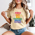 First Day Big Adventures Bright Future Graphic T-Shirt, Back to School Tee