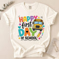 Happy First Day of School Shirt, Kids School Bus Tee, Preschool Kindergarten Apparel