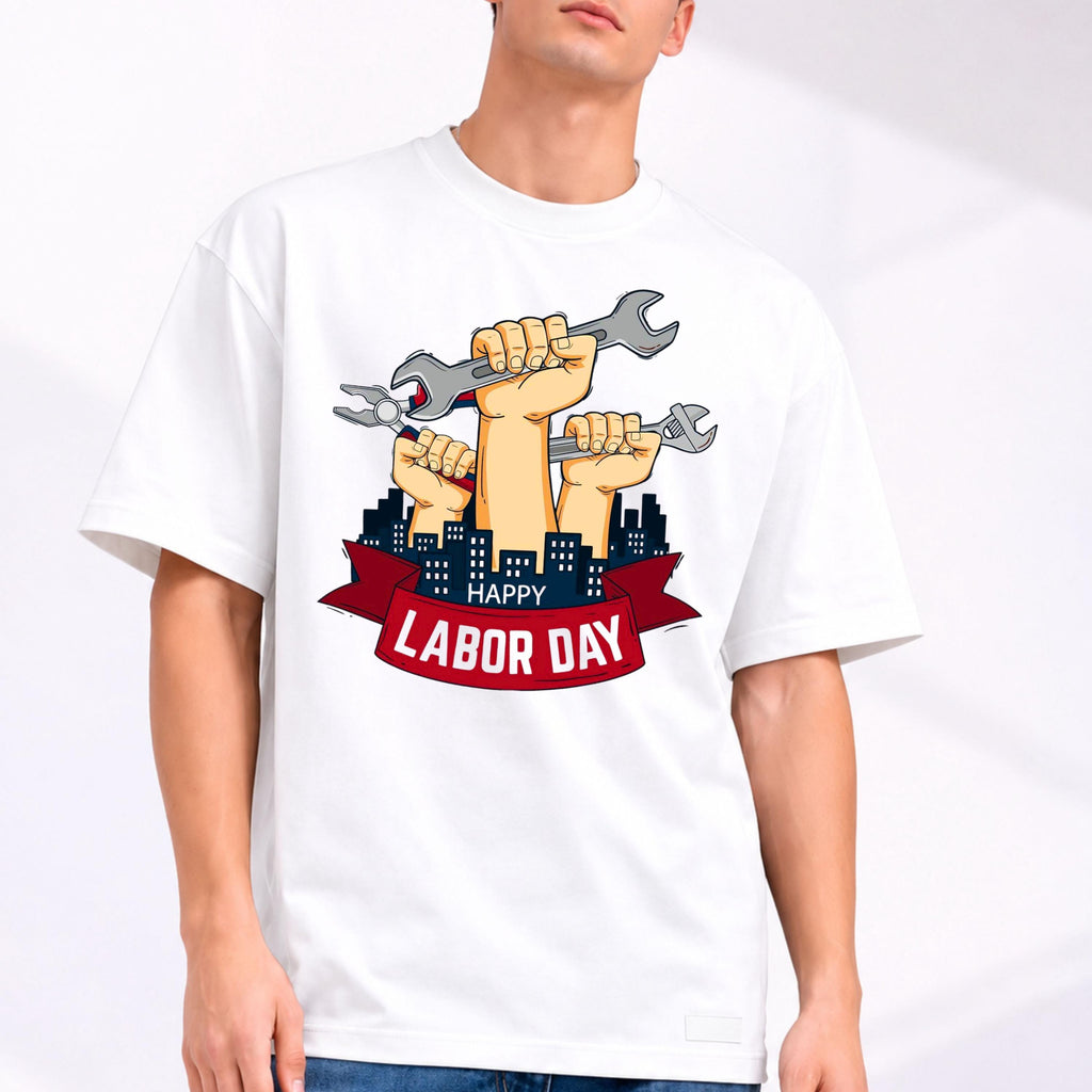 Happy Labor Day Shirt, Worker Appreciation Tee, Union Worker Gift, Construction Mechanic Electrician T-Shirt