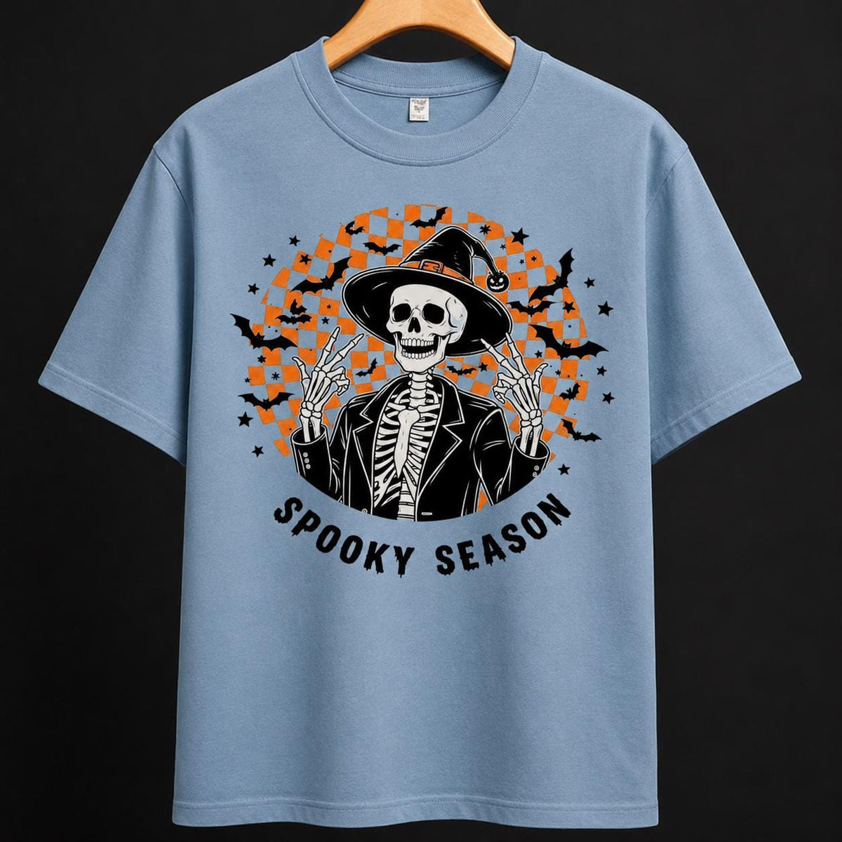 Skeleton Witch Halloween Shirt, Vintage Spooky Season Graphic Tee