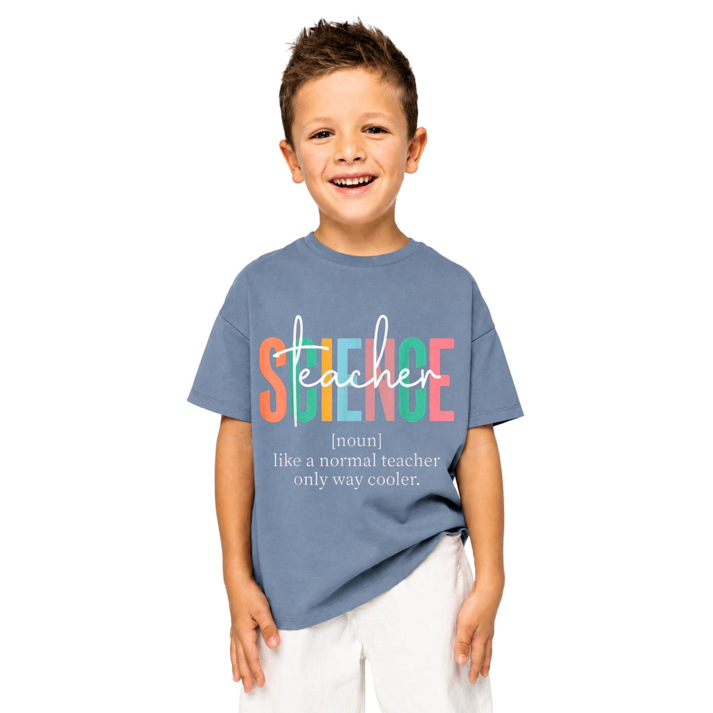 Science Teacher Definition Shirt, Retro Colorful Graphic Tee
