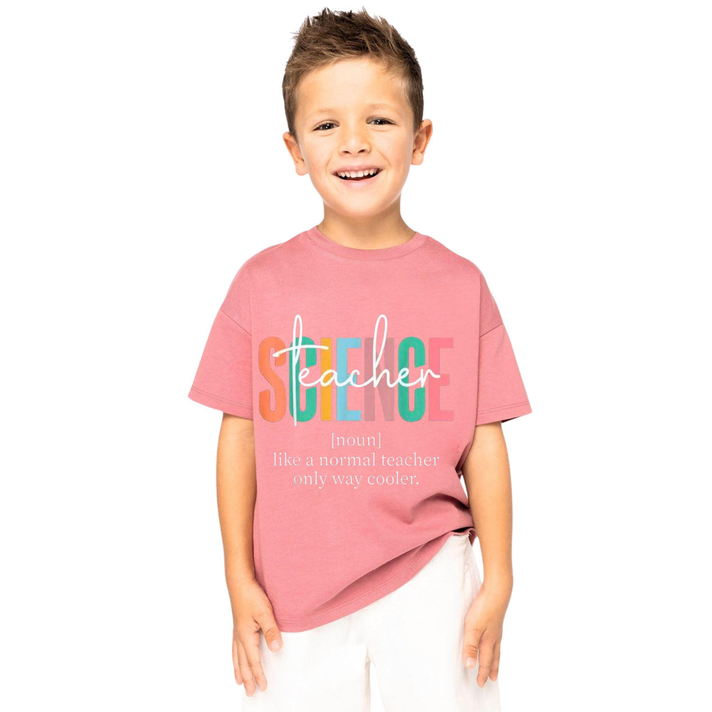Science Teacher Definition Shirt, Retro Colorful Graphic Tee