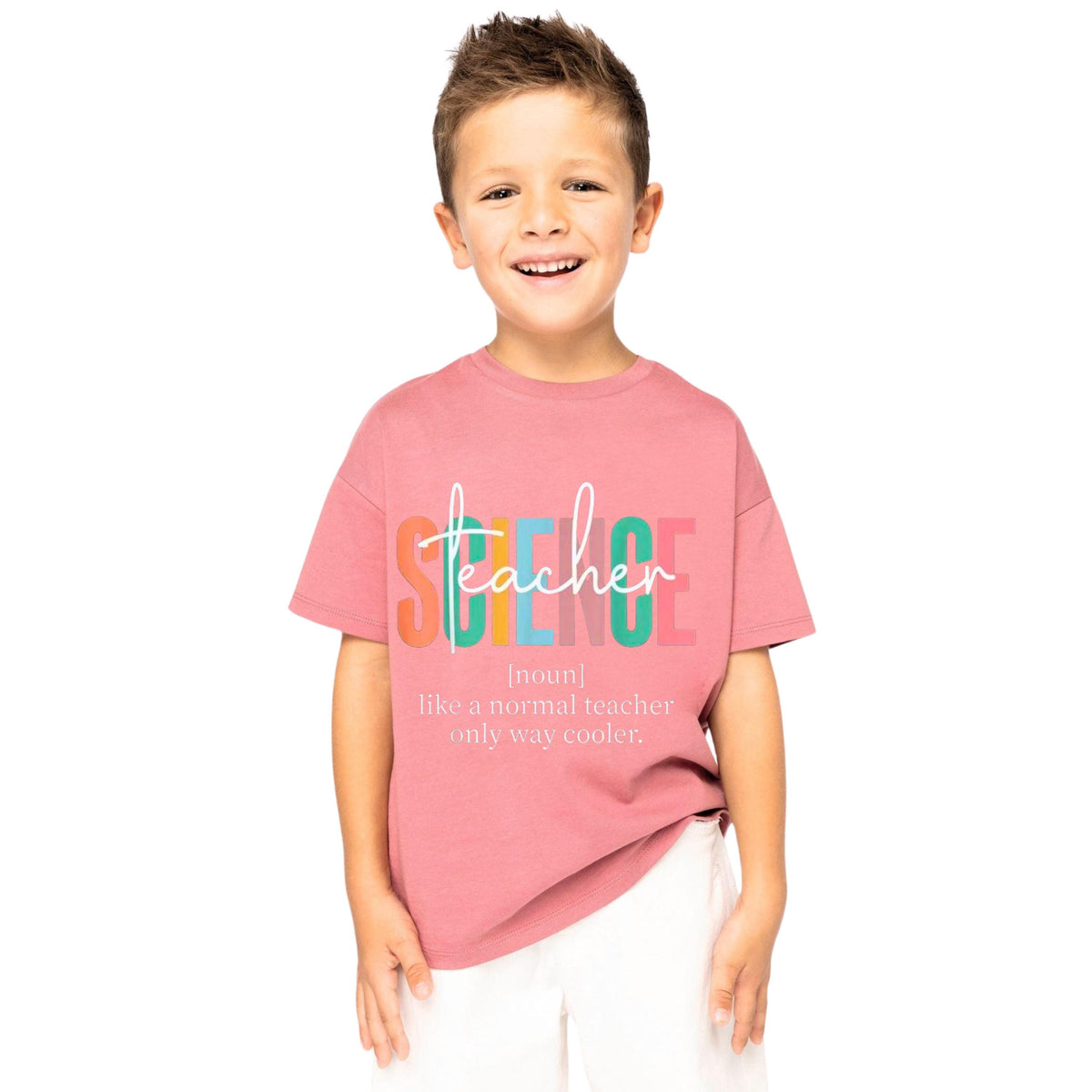 Science Teacher Definition Shirt, Retro Colorful Graphic Tee