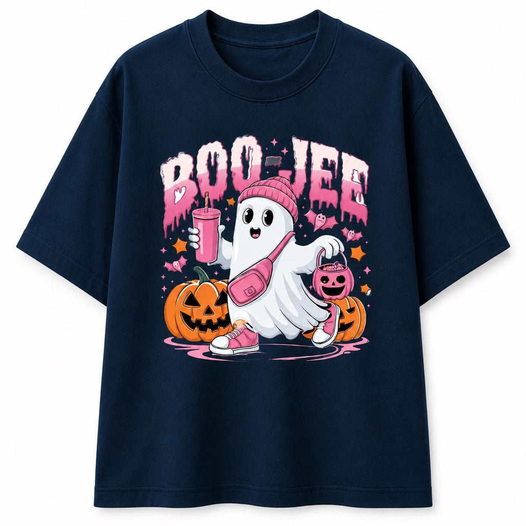 Boojee Ghost Pumpkin Halloween T-Shirt, Spooky Season Graphic Tee