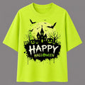 Happy Halloween Haunted House Graphic T-Shirt, Spooky Season Pumpkin Tee
