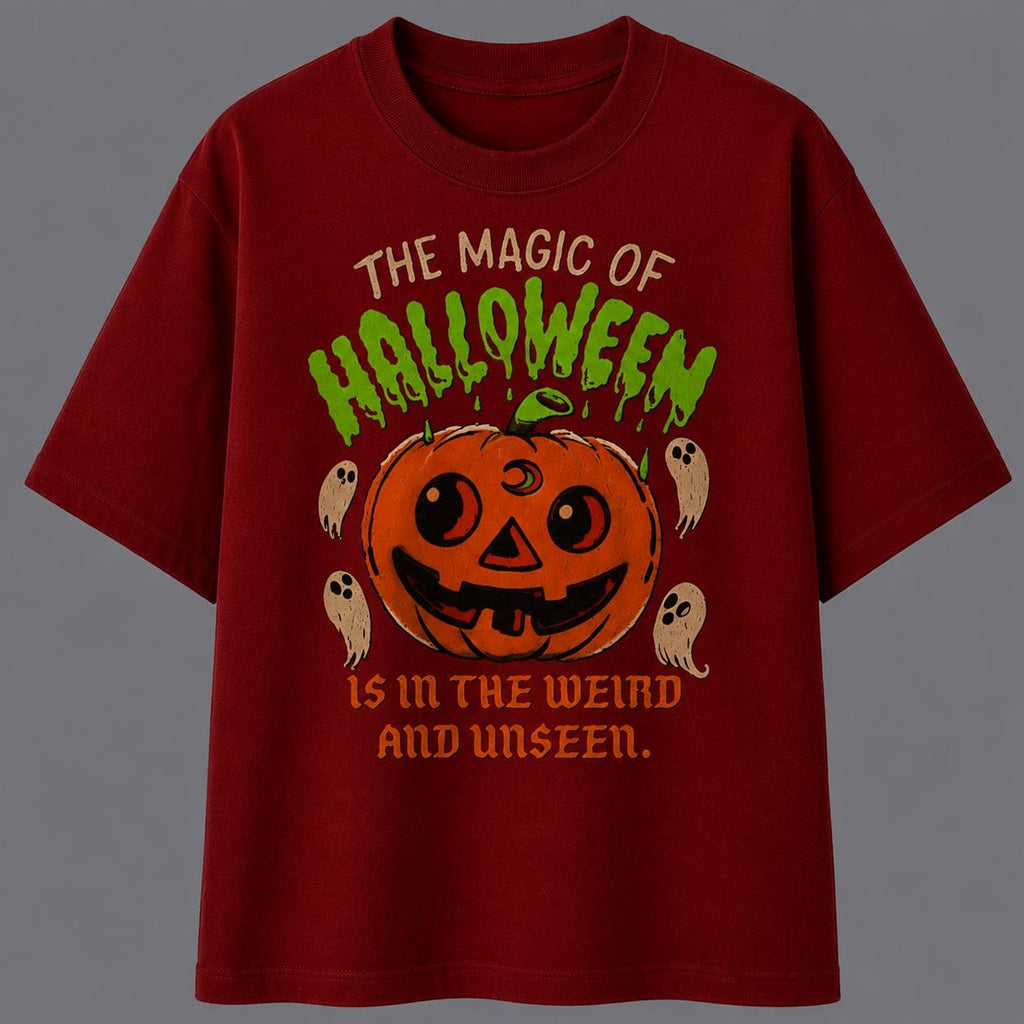 Magic Halloween Pumpkin Ghost Shirt, Vintage Spooky Season Graphic Tee