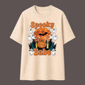 Spooky Babe Halloween Shirt, Retro Ghost Pumpkin Graphic Tee, Fall Season Apparel