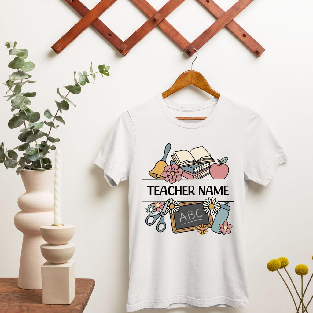 Personalized Teacher Name Shirt, Classroom School Supplies Tee