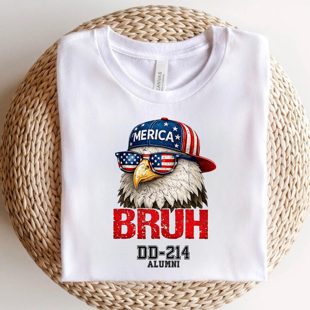 Patriotic Eagle DD-214 Alumni Shirt, Funny Veteran Graphic Tee