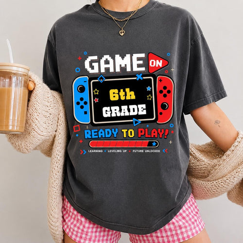 6th Grade Gamer Shirt, Back to School Video Game Tee