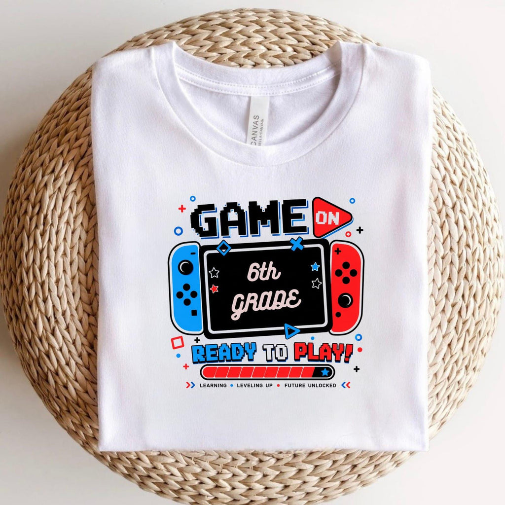 6th Grade Gamer Shirt, Back to School Video Game Tee