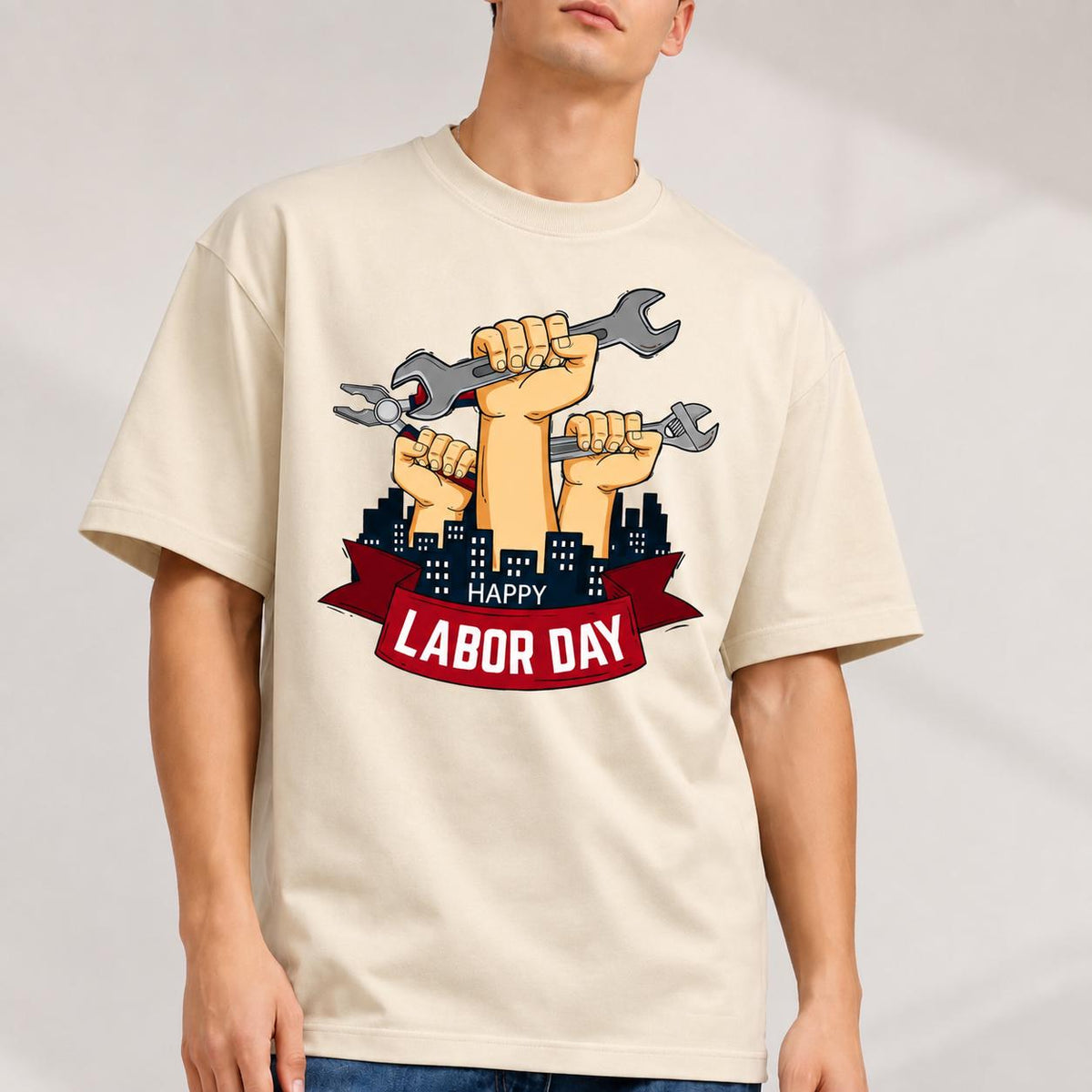 Happy Labor Day Shirt, Worker Appreciation Tee, Union Worker Gift, Construction Mechanic Electrician T-Shirt
