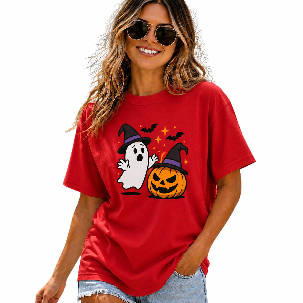 Halloween Ghost Pumpkin Shirt, Spooky Season Graphic Tee, Fall Unisex Apparel