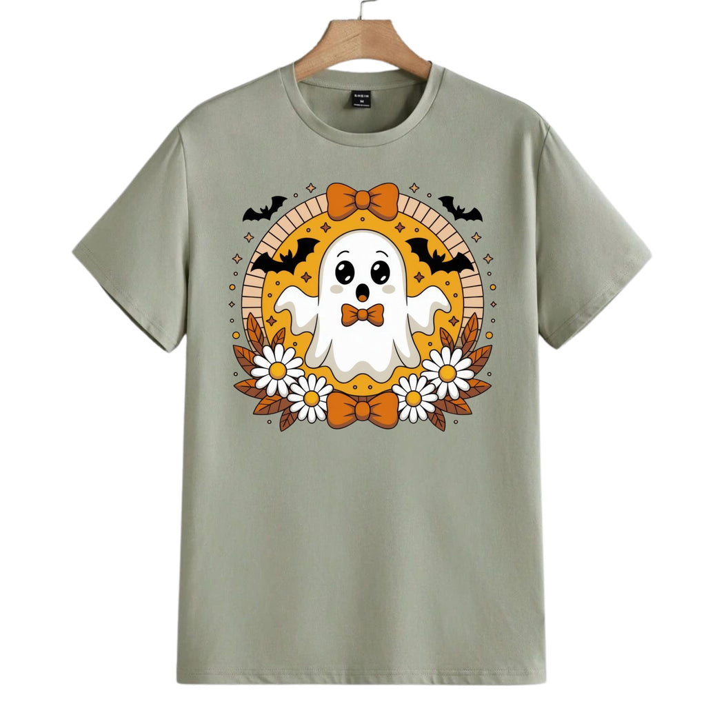 Ghost Halloween Shirt, Coquette Bows, Spooky Season Graphic Tee __etsy:8405765941