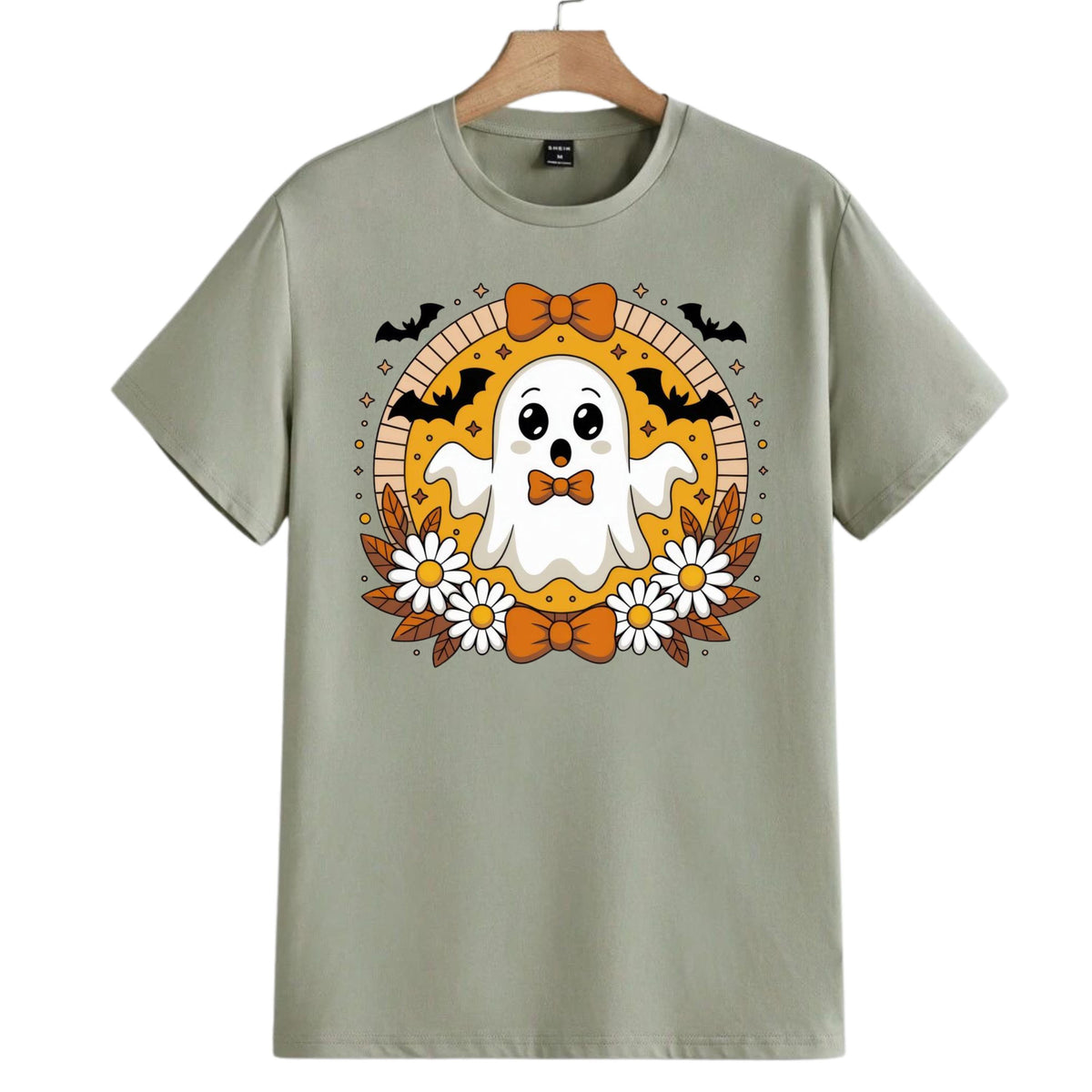 Ghost Halloween Shirt, Coquette Bows, Spooky Season Graphic Tee __etsy:8405765941