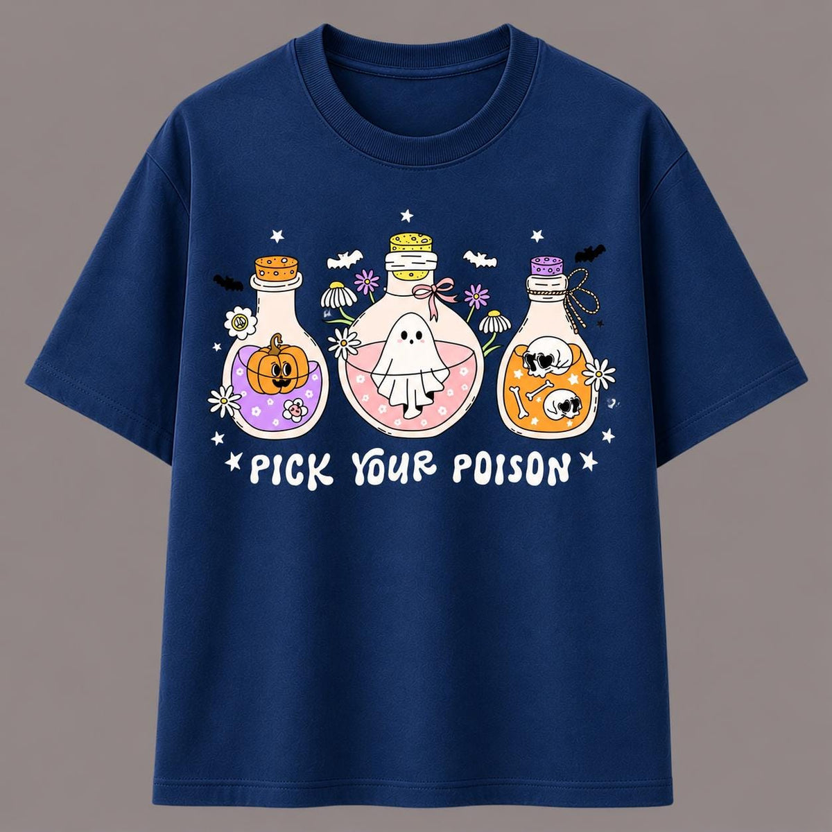 Pick Your Poison Shirt, Halloween Potion Tee, Cute Witch Shirt, Spooky Season T Shirt, Kawaii Ghost Tee, Halloween Gift