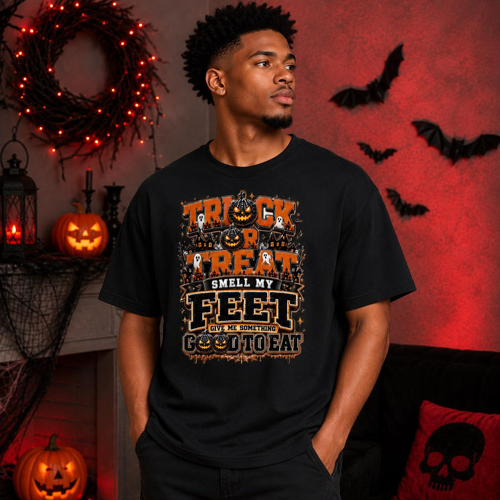 Vintage Halloween Trick or Treat T-Shirt, Spooky Graphic Tee, Fall Costume