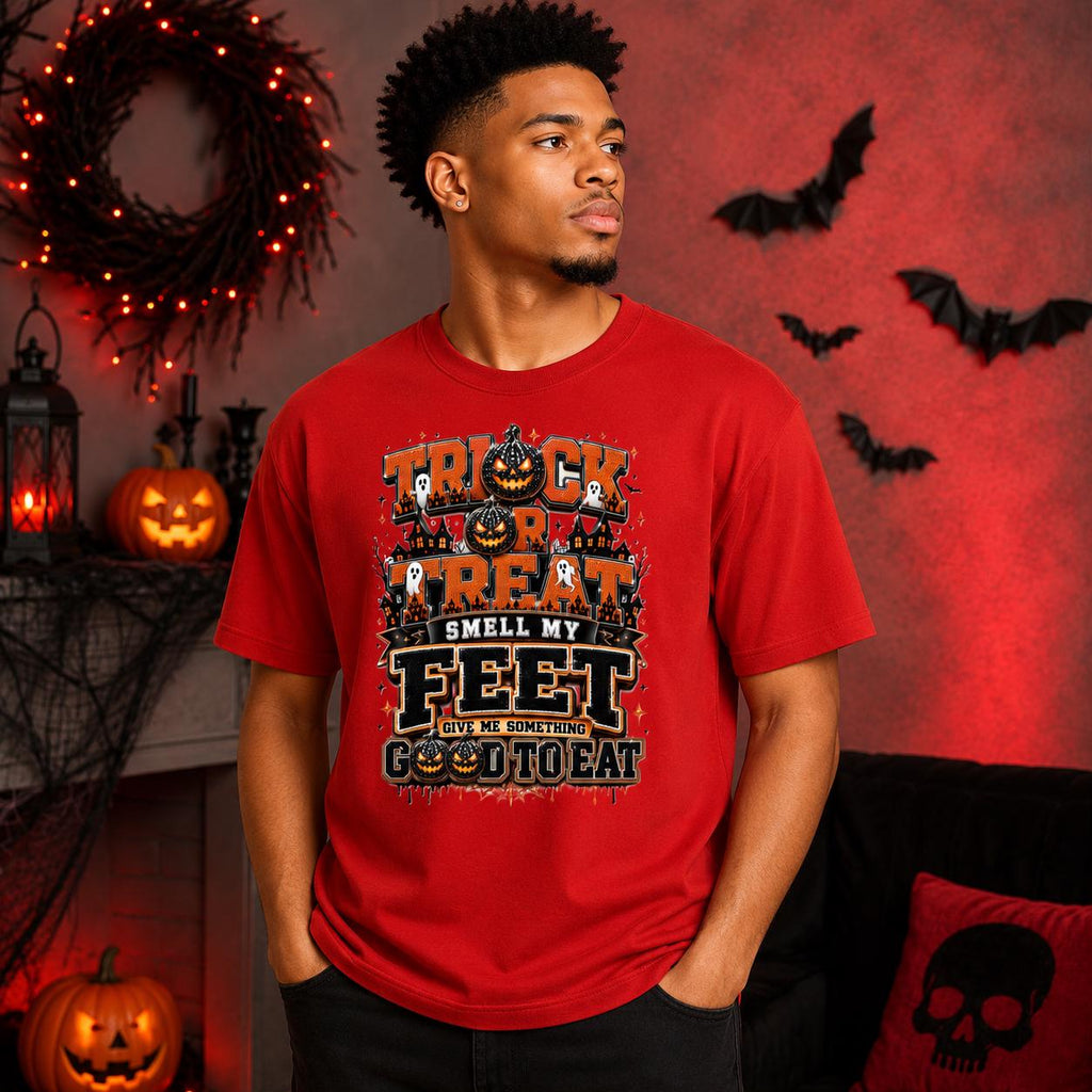 Vintage Halloween Trick or Treat T-Shirt, Spooky Graphic Tee, Fall Costume