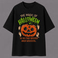 Magic Halloween Pumpkin Ghost Shirt, Vintage Spooky Season Graphic Tee