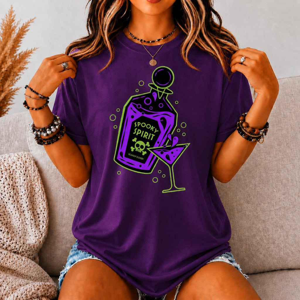 Spooky Spirit Halloween Potion Graphic Tee, Witchy T Shirt
